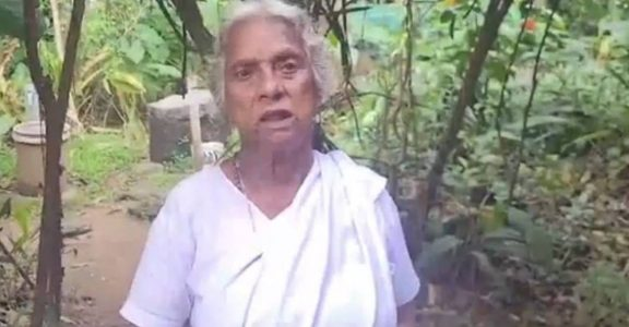 A 90-year-old woman protests on the road demanding a pension in Kerala’s Idukki-thumnail
