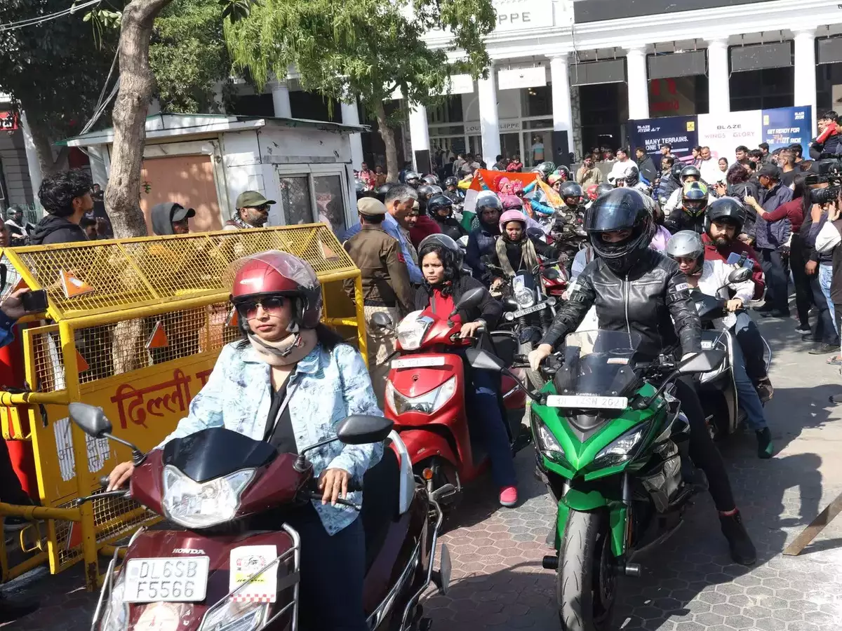 From New Delhi, the annual women’s bike rally is flagged off by JK Tyre-thumnail