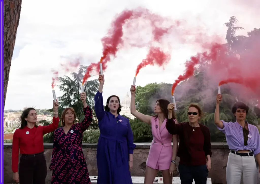 Pink Smoke Rises Over Vatican as Women Call for Equality in Priesthood 1 Pink Smoke